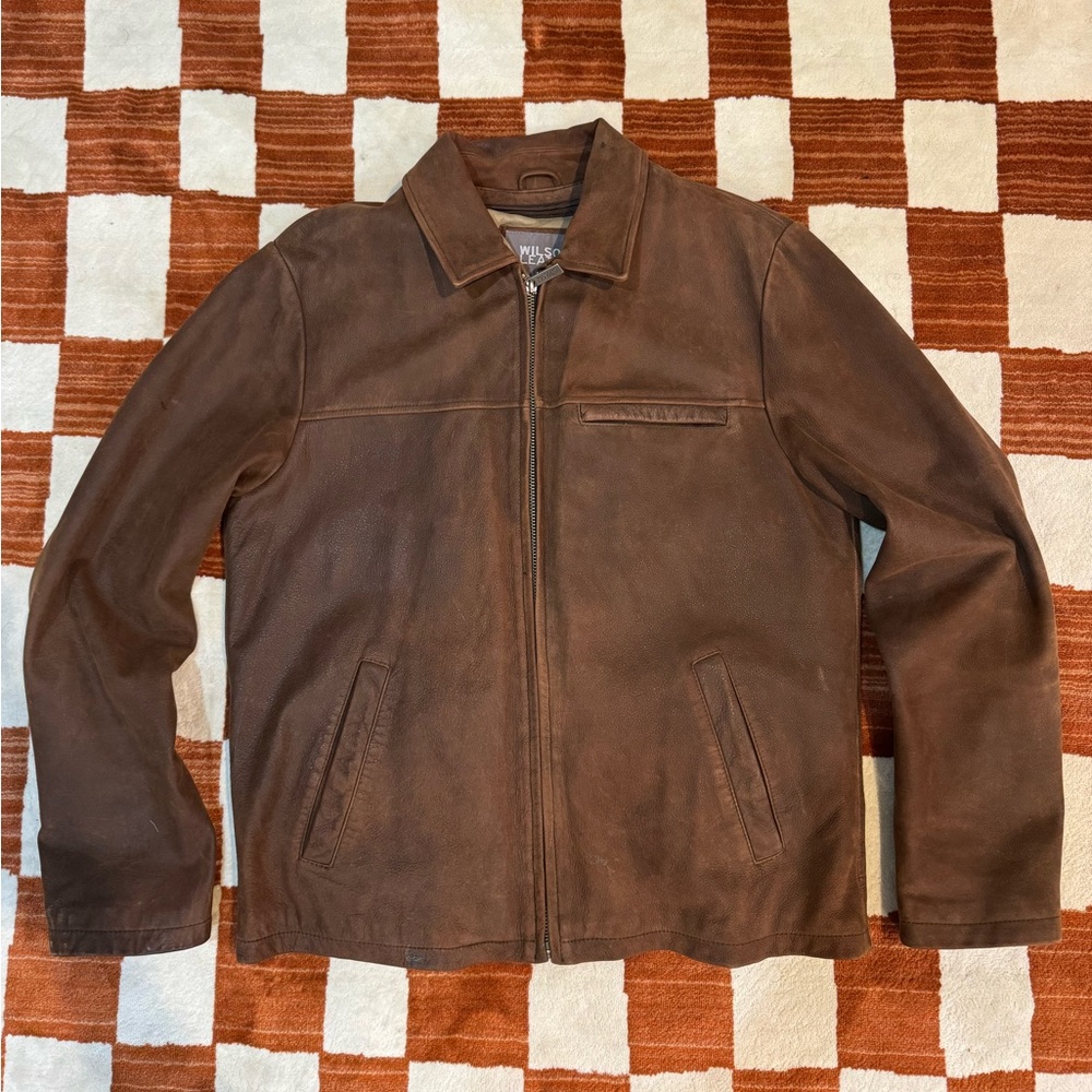 Vintage Wilson Leather Brown Jacket Medium